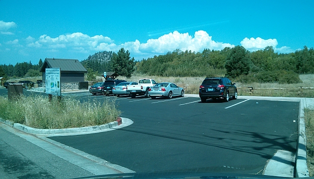 Trailhead parking at corner of Hwy 50 and Kahle drive in Stateline, NV